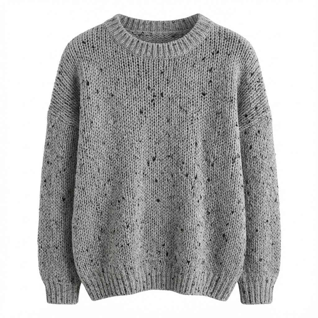 Milava™ Sweter z Długim Rękawem