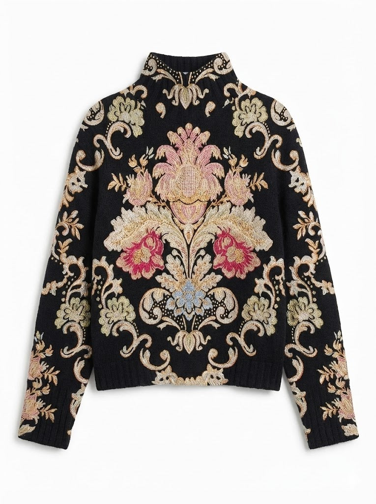 Milava™ Kobiece kwiatowy golf vintage