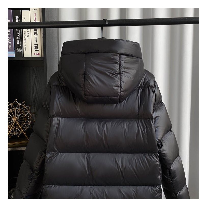 Zosia™ | Długa Pikowana Kurtka Zimowa Z Kapturem i Zamkiem