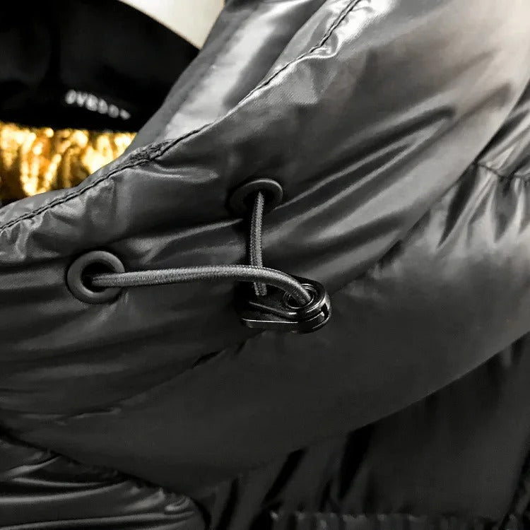 Zosia™ | Długa Pikowana Kurtka Zimowa Z Kapturem i Zamkiem