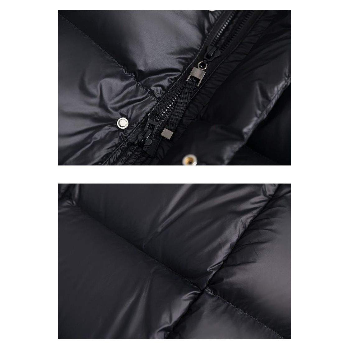 Zosia™ | Długa Pikowana Kurtka Zimowa Z Kapturem i Zamkiem